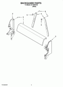 BACKGUARD PARTS, OPTIONAL PARTS Diagram and Parts List for CE11000VAV0  Crosley Range