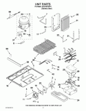 UNIT PARTS Diagram and Parts List for ID3CHEXWS01  Whirlpool Refrigerator