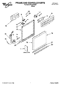 FRAME AND CONSOLE PARTS Diagram and Parts List for DP940PWPQ0  Whirlpool Dishwasher