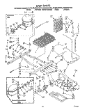 UNIT Diagram and Parts List for ED25DWXTF00  Whirlpool Refrigerator