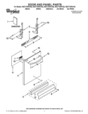 DOOR AND PANEL PARTS Diagram and Parts List for WDT710PAYM2  Whirlpool Dishwasher