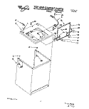 TOP AND CABINET, LIT/OPTIONAL Diagram and Parts List for LSP8245AW0  Whirlpool Washer