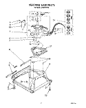 MACHINE BASE Diagram and Parts List for LA9320XTW0  Whirlpool Washer