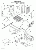 UNIT PARTS Diagram and Parts List for 6GD25DCXHS09  Whirlpool Refrigerator