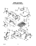 UPPER UNIT Diagram and Parts List for KSSS36DAW00  KitchenAid Refrigerator