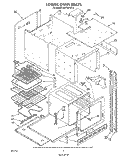 LOWER OVEN Diagram and Parts List for RM778PXT4  Whirlpool Microwave Oven Combo