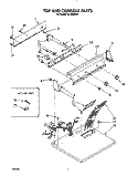 TOP AND CONSOLE, LIT/OPTIONAL Diagram and Parts List for GL5030VL1  Roper Dryer