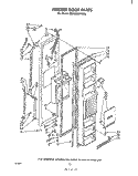FREEZER DOOR Diagram and Parts List for ED25SM1LWR0  Whirlpool Refrigerator