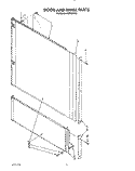 DOOR AND PANEL Diagram and Parts List for KUDI22XX0  KitchenAid Dishwasher