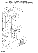 REFRIGERATOR LINER PARTS Diagram and Parts List for ED2FHEXTB03  Whirlpool Refrigerator