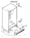 CABINET Diagram and Parts List for EEV201XA0  Whirlpool Freezer