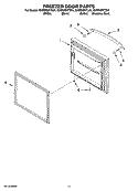 FREEZER DOOR PARTS Diagram and Parts List for GX5SHDXTQ01  Whirlpool Refrigerator