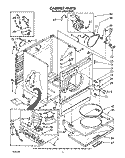 CABINET Diagram and Parts List for LG9201XWN1  Whirlpool Dryer