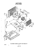 SECTION Diagram and Parts List for ALJ18040  Whirlpool Air Conditioner