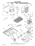 UNIT PARTS Diagram and Parts List for KSCK25FVMS03  KitchenAid Refrigerator