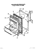 REFRIGERATOR DOOR, LIT/OPTIONAL Diagram and Parts List for ET14JKXXN01  Whirlpool Refrigerator