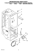 REFRIGERATOR LINER PARTS Diagram and Parts List for GS6SHEXNT04  Whirlpool Refrigerator
