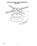 LOWER WASHARM AND STRAINER Diagram and Parts List for KUDB220T1  KitchenAid Dishwasher