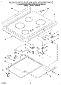 Part Location Diagram of 3180913 Whirlpool Cover, Top Assembly.