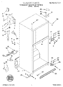 CABINET Diagram and Parts List for 6ET19DKXDN02  Whirlpool Refrigerator