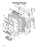 REFRIGERATOR DOOR Diagram and Parts List for ET20RKYYW00  Whirlpool Refrigerator