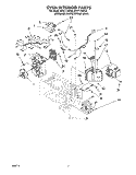 OVEN INTERIOR, LITERATURE Diagram and Parts List for MT5111XDQ0  Whirlpool Microwave