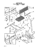 UNIT Diagram and Parts List for KTRS25KXWH01  KitchenAid Refrigerator