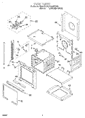 OVEN Diagram and Parts List for RS696PXGQ0  Whirlpool Range