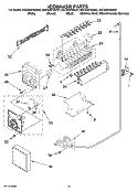 ICEMAKER PARTS, OPTIONAL PARTS (NOT INCLUDED) Diagram and Parts List for KSCS25FSMS01  KitchenAid Refrigerator