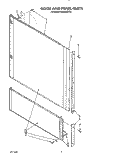 DOOR AND PANEL Diagram and Parts List for KUDM220T2  KitchenAid Dishwasher