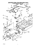 CONTROL PANEL AND SEPARATOR Diagram and Parts List for CSP2771AN0  Whirlpool Dryer
