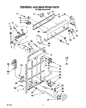 CONTROLS AND REAR PANEL Diagram and Parts List for RAL5144AL0  Whirlpool Washer