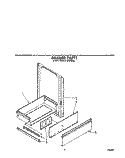 DRAWER Diagram and Parts List for SM958PEPW0  Whirlpool Range