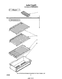 SHELF Diagram and Parts List for ET14DC2MWR0  Whirlpool Refrigerator