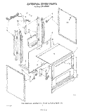 EXTERNAL OVEN Diagram and Parts List for SF311PSRW1  Whirlpool Range