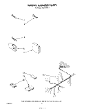 WIRING HARNESS Diagram and Parts List for DU3000XR2  Whirlpool Dishwasher