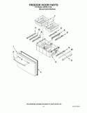 FREEZER DOOR PARTS Diagram and Parts List for GI0FSAXVY05  Whirlpool Refrigerator