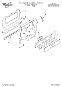 CONTROL PANEL Diagram and Parts List for SF387PEYB7  Whirlpool Range