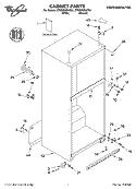 CABINET, LITERATURE Diagram and Parts List for ET8NHMXKQ01  Whirlpool Refrigerator