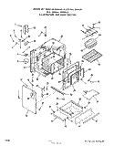 OVEN DOOR Diagram and Parts List for 2326W0A  Roper Range