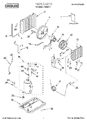 UNIT, LITERATURE Diagram and Parts List for CA5WM44  Crosley Air Conditioner