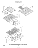 SHELF Diagram and Parts List for ET14AKXSW02  Whirlpool Refrigerator