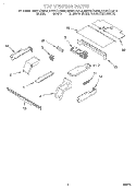 TOP VENTING, OPTIONAL Diagram and Parts List for KEBS177DWH6  KitchenAid Wall Oven