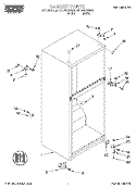 CABINET Diagram and Parts List for RT14WKYFW01  Roper Refrigerator