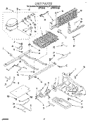UNIT Diagram and Parts List for KTHS20MBAL00  KitchenAid Refrigerator