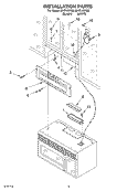 INSTALLATION Diagram and Parts List for MHE14XKQ0  Roper Microwave