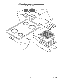 SECTION Diagram and Parts List for RS313PXYH2  Whirlpool Range