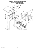 PANEL AND CONTROL PARTS Diagram and Parts List for KUCK03ITBS0  KitchenAid Trash Compactor