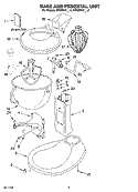 BASE AND PEDESTAL UNIT, OPTIONAL PARTS Diagram and Parts List for KP26M1XCE4  KitchenAid Mixer