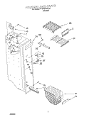FREEZER LINER Diagram and Parts List for 4YED25PQFN03  Whirlpool Refrigerator